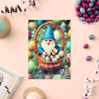 Charming Gnome & Basket Easter Egg Hunt Acryl Uitnodigingen