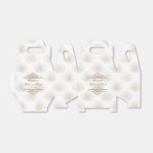 Charming Gold Great Gatsby Art Deco 1920s Wedding Bedankdoosjes (Uitgevouwen)