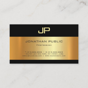 Charming Gold Light Shadow Modern Elegant Luxury Visitekaartje