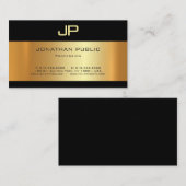 Charming Gold Light Shadow Modern Elegant Luxury Visitekaartje (Voorkant / Achterkant)