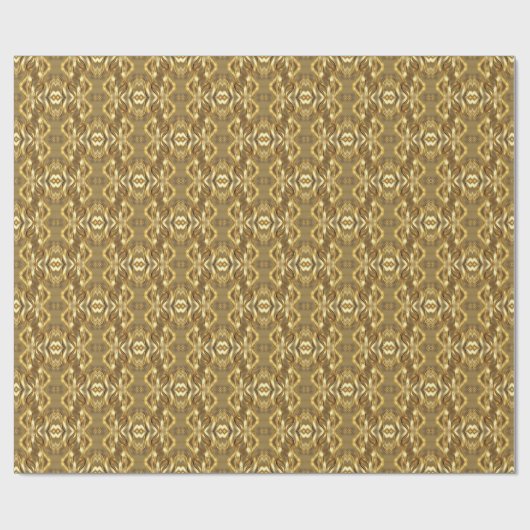 Charming golden-colored pattern  cadeaupapier (Vlak)