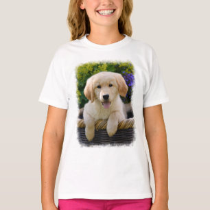 Charming Goldie Retriever Dog Puppy Foto T-shirt