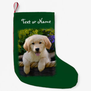 Charming Goldie Retriever Dog Puppy Personalized Kleine Kerstsok
