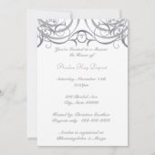 Charming Gray Birdcage Bridal Shower Kaart (Achterkant)