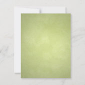 Charming Green Tea Party Invitation Kaart (Achterkant)