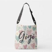 Charming Heart Doodle GiGi Crossbody Tas (Voorkant)