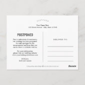 Charming Heart EDITABLE KLEUR Opslaan van de datum Briefkaart (Achterkant)