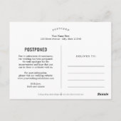 Charming Heart EDITABLE KLEUR Opslaan van de datum Briefkaart (Achterkant)