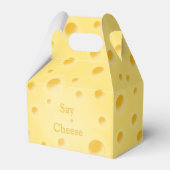 Charming Holey Cheese Custom Text Food Bedankdoosjes (Voorkant Zijde)