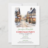 Charming holiday scene Christmas village event   Kaart (Voorkant)