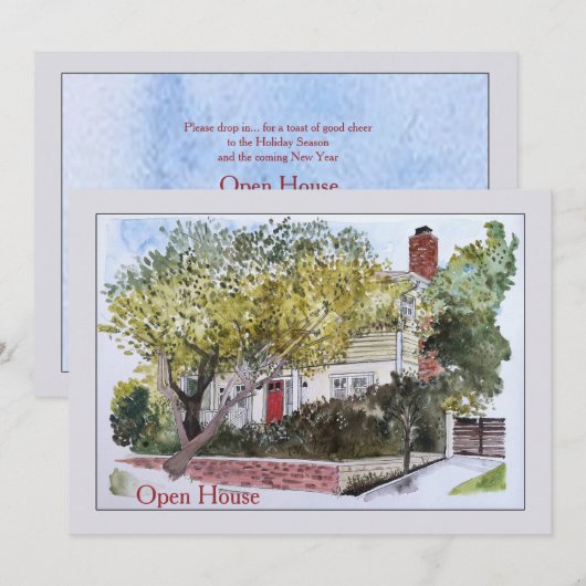 Charming Home Uitnodiging (Voorkant / Achterkant)