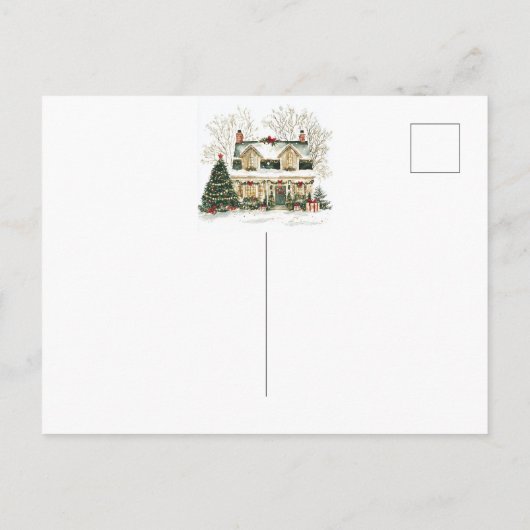 Charming House Christmas Moving aankondiging (Achterkant)