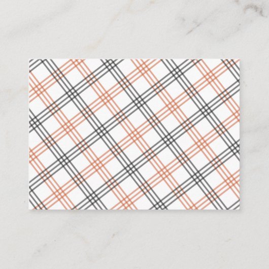 Charming Ivory Pumpkin Floral Books for Baby Informatiekaartje (Achterkant)