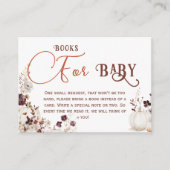 Charming Ivory Pumpkin Floral Books for Baby Informatiekaartje (Voorkant)