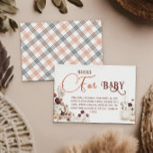 Charming Ivory Pumpkin Floral Books for Baby Informatiekaartje