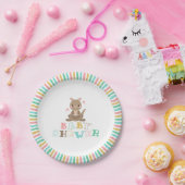 Charming Kangaroo Baby shower Papieren Bordje (Feest)