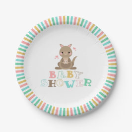 Charming Kangaroo Baby shower Papieren Bordje
