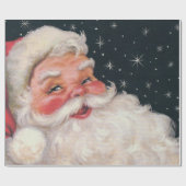 Charming  kerstman cadeaupapier (Vlak)