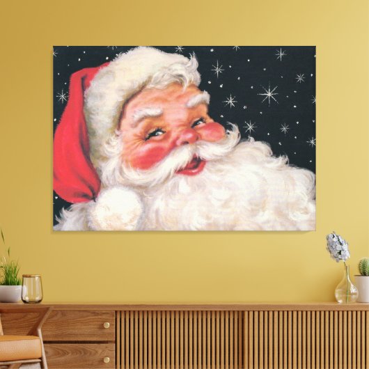 Charming kerstman canvas afdruk (Insitu (Woonkamer))