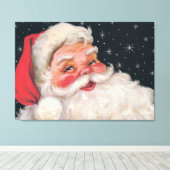 Charming kerstman canvas afdruk (Insitu (Houten vloer))