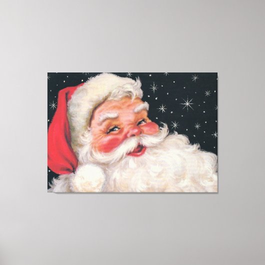 Charming kerstman canvas afdruk (Voorkant)