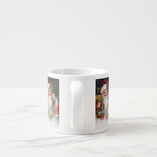 Charming  kerstman espresso kop (Achterkant)