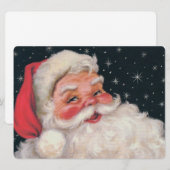 Charming  kerstman feestdagenkaart (Voorkant / Achterkant)