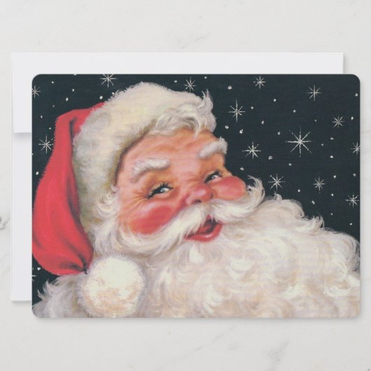 Charming  kerstman feestdagenkaart (Voorkant)