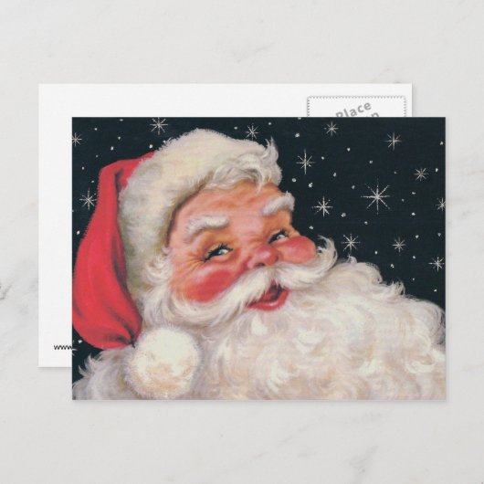 Charming  kerstman feestdagenkaart