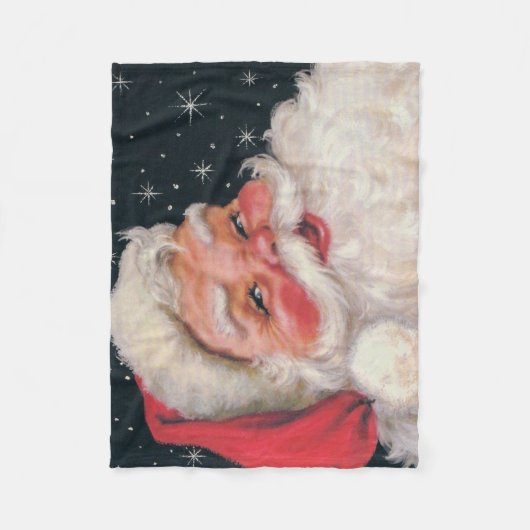 Charming kerstman fleece deken (Voorkant)