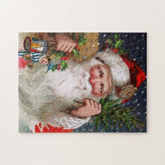Charming  kerstman legpuzzel (Horizontaal)