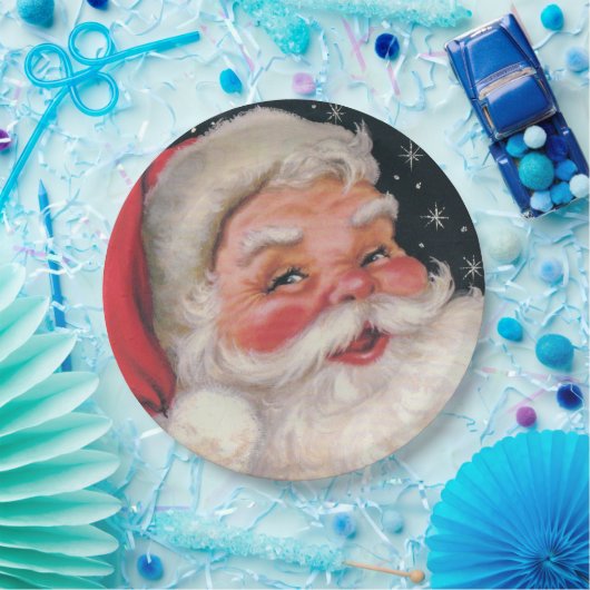 Charming  kerstman papieren bordje (Feest)