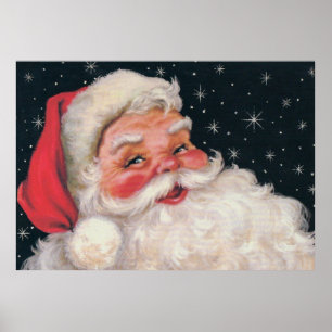 Charming kerstman poster