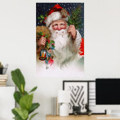 Charming  kerstman poster (Thuiskantoor)