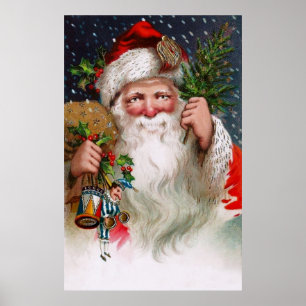 Charming  kerstman poster