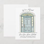 Charming koloniale kleuroverbeelding aankondiging (Voorkant / Achterkant)