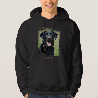 Charming Labrador Retriever Portrait - Triptych Ar Hoodie