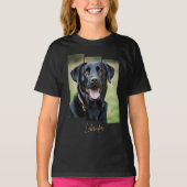 Charming Labrador Retriever Portrait - Triptych Ar T-shirt (Voorkant)
