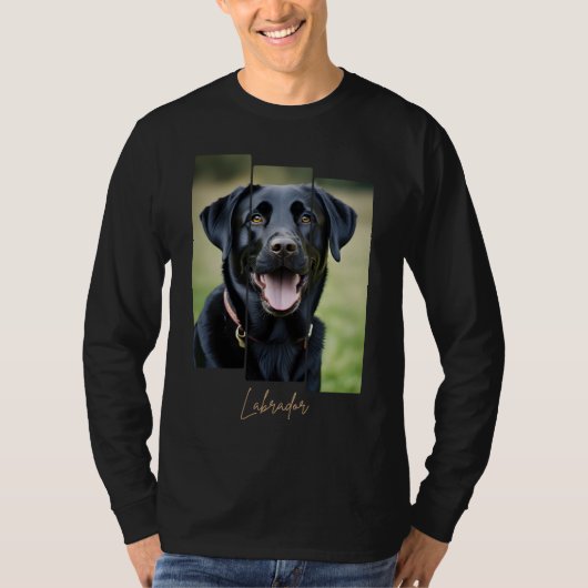 Charming Labrador Retriever Portrait - Triptych Ar T-shirt (Voorkant)