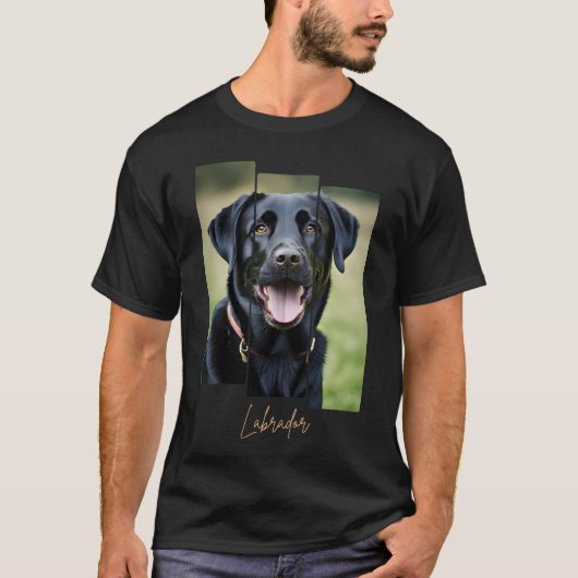 Charming Labrador Retriever Portrait - Triptych Ar T-shirt (Voorkant)