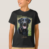 Charming Labrador Retriever Portrait - Triptych Ar T-shirt (Voorkant)