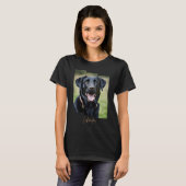 Charming Labrador Retriever Portrait - Triptych Ar T-shirt (Voorkant volledig)
