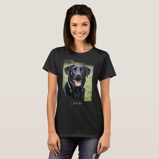 Charming Labrador Retriever Portrait - Triptych Ar T-shirt (Voorkant volledig)