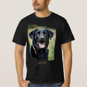 Charming Labrador Retriever Portrait - Triptych Ar T-shirt (Voorkant)