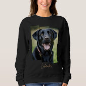 Charming Labrador Retriever Portrait - Triptych Ar Trui (Voorkant)