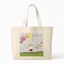 Charming Ladybug met kleurrijke hartballonnen