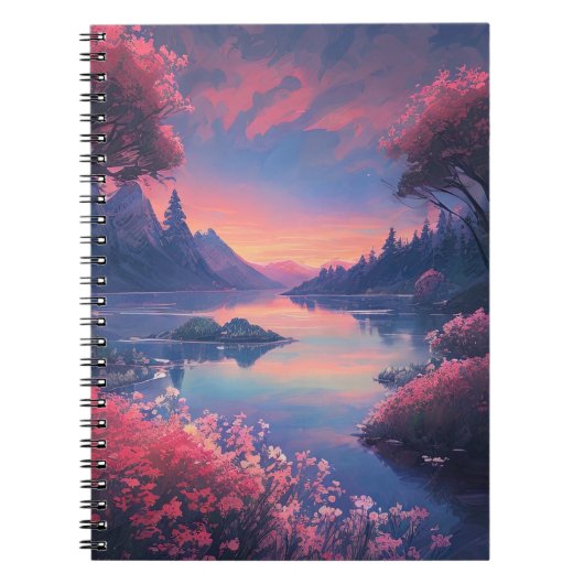 Charming Lake's Embrace Notitieboek (Voorkant)