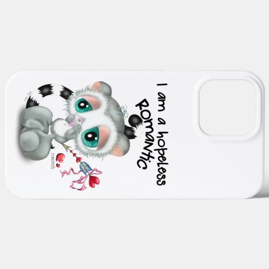 Charming Lemur with Heart Cupid Arrow – Sweet Love Case-Mate iPhone Case (Achterkant (horizontaal))