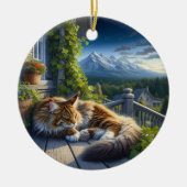 Charming Maine Coon Keepsake Keramisch Ornament (Voorkant)