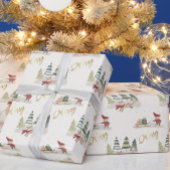 Charming Merry kerstbomen Elves Gifts Cadeaupapier